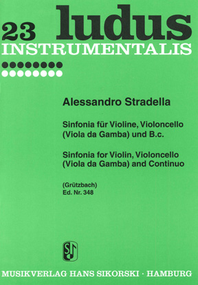 STRADELLA: SINFONIA FUR VIOLINE, VIOLONCELLO UND B.C.